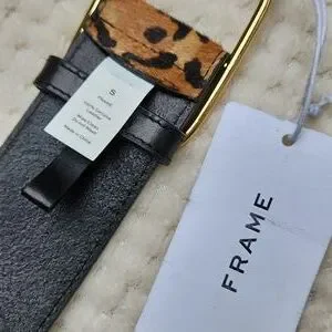 Nwt Frame Denim Le Grand Oval Leather Buckle Belt Nwt Frame Denim Le Grand Oval Leather Buckle Belt main image 2